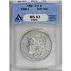 Image 3 : 1891-CC S$1 MS63 Deep Mirror Prooflike ANACS. VAM-3. A 