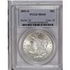 1891-S S$1 MS65 PCGS. Blinding white brilliance flashe 