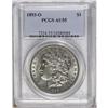 1893-O S$1 AU55 PCGS. Mostly untoned with red and gold 