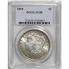 Image 3 : 1894 S$1 AU58 PCGS. A small trace of friction keeps th 