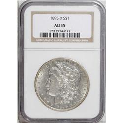 1895-O S$1 AU55 NGC. Essentially untoned with hints of 