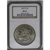 Image 1 : 1896-O S$1 MS61 NGC. This silver dollar is largely unt 