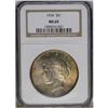 Image 1 : 1934 S$1 MS65 NGC. Fully patinated in rose-gold, apple 