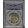 Image 3 : 1854 50C Arrows MS64 PCGS. A consistently bold strikin 