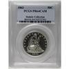 Image 3 : 1862 50C PR64 Cameo PCGS. Ice-white devices rise above 