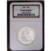 Image 3 : 1867 50C PR66 Cameo NGC. The prominently frosted devic 