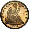 Image 1 : 1867 50C PR66 Cameo PCGS. WB-101, Normal Date. Breen-4 