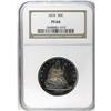 Image 1 : 1876 50C PR64 NGC. The obverse is dramatically toned, 