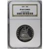Image 3 : 1891 50C PR66 Cameo NGC. This better date proof repres 