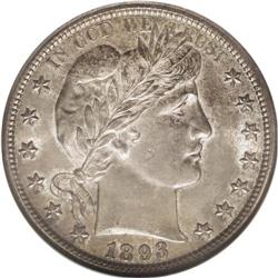 1893-S 50C MS64 NGC. Ex: Richmond Collection. The 1893 