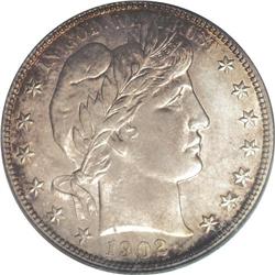 1902-O 50C MS64 PCGS. An appealingly toned example of 