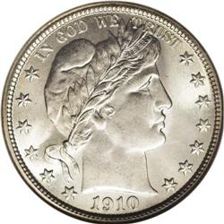 1910-S 50C MS67 NGC. 