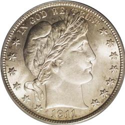 1911 50C MS66 PCGS. Very well defined with radiant, fr 