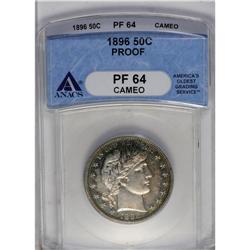 1896 50C PR64 NGC. The watery, elegantly toned mirrors 