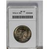 Image 1 : 1916-D 50C MS62 ANACS. Lustrous with moderate to heavy 