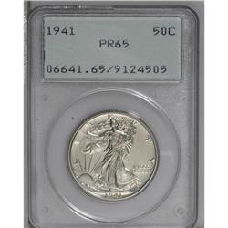 1941 50C PR65 PCGS. A virtually untoned Gem with deepl 