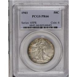 1941 50C PR66 PCGS. Deep, golden-brown peripheral toni 