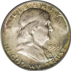 1959 50C MS66 Full Bell Lines PCGS. Type Two Reverse. 