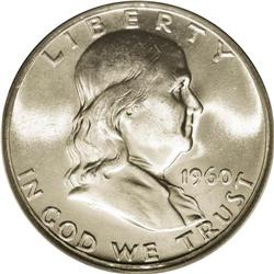 1960 50C MS66 Full Bell Lines PCGS. A creamy, nearly u 