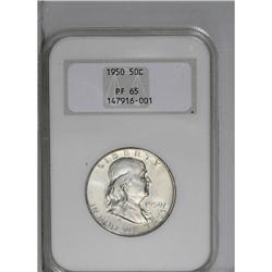 1950 50C PR65 NGC. Slightly hazy with moderate mirrors 