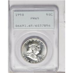 1950 50C PR65 PCGS. A brilliant, hairline-free Gem fro 