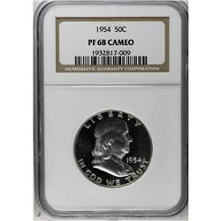 1954 50C PR68 Cameo NGC. NGC Census: (121/2). PCGS Pop 