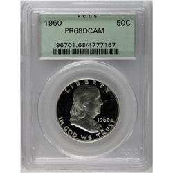 1960 50C PR68 Deep Cameo PCGS. An amazing coin with sn 