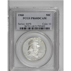 1960 50C PR68 Deep Cameo PCGS. An essentially perfect 