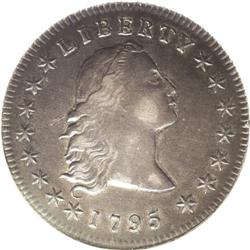 1795 S$1 Flowing Hair, Three Leaves--Scratched--ANACS. 
