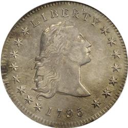 1795 S$1 Flowing Hair, Three Leaves--Repaired--ANACS. 