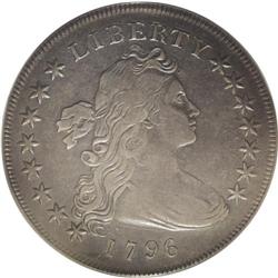 1796 S$1 Small Date, Large Letters VF30 PCGS. B-4, BB- 