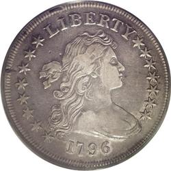 1796 S$1 Large Date, Small Letters VF35 PCGS. B-5, BB- 