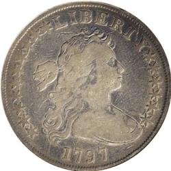 1797 S$1 10x6 Stars Fine 12 NGC. B-3, BB-71, R.2. The 