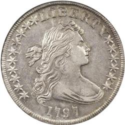 1797 S$1 10x6 Stars--Cleaned--ANACS. AU Details, Net X 