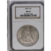 Image 3 : 1854 S$1 MS62 NGC. Although this date shows a mintage 