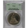 Image 3 : 1861 S$1 PR63 PCGS. The scarcity of high grade busines 