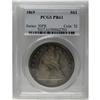 Image 1 : 1869 S$1 PR61 PCGS. Blue and russet surfaces, with a p 