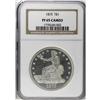 Image 3 : 1875 T$1 PR65 Cameo NGC. Type One Reverse. The obverse 
