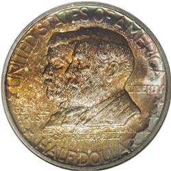 1937 50C Antietam MS68 NGC. Deep copper-gold dominates 