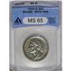 Image 1 : 1935/34-S 50C Boone MS65 ANACS. The softly lustrous su 
