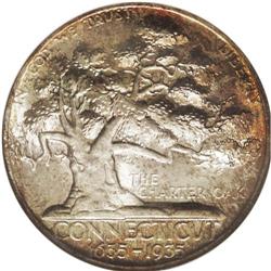 1935 50C Connecticut MS67 NGC. Liberal splashes of sun 