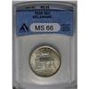 Image 1 : 1936 50C Delaware MS66 ANACS. The satiny luster is unu 