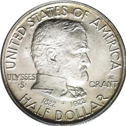 1922 50C Grant with Star MS64 PCGS. With only 4,256 of 