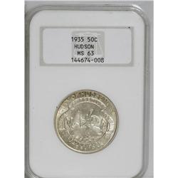 1935 50C Hudson MS63 NGC. Extremely clean surfaces wit 