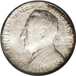 1936 50C Lynchburg MS67 NGC. Very deep multicolored ir 