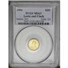 Image 3 : 1904 G$1 Lewis and Clark MS63 PCGS. Satiny, with bold 