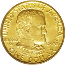 1922 G$1 Grant With Star MS64 PCGS. Well struck and ne 