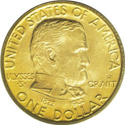 1922 G$1 Grant With Star MS65 PCGS. Enormously appeali 