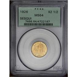 1926 $2 1/2 Sesquicentennial MS64 PCGS. A satiny and w 