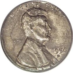 1956-D 1C --Double Denomination, Lincoln Cent on Struck 